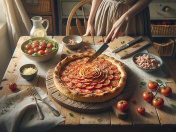 Dégustez une Tarte Fine aux Tomates et au Thon : Une Recette Minceur Savoureuse et Facile